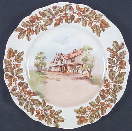 Old English Inns Dinner Plate