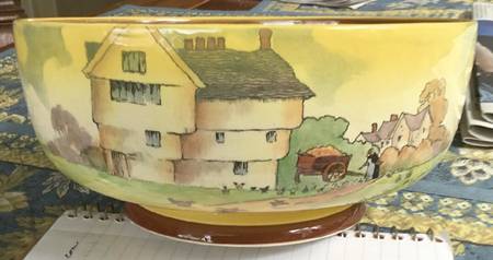Old English Scenes 8" Round Vegetable Bowl