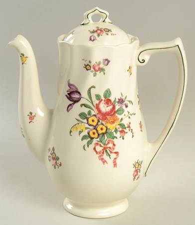 Old Leeds Spray Coffee Pot & Lid