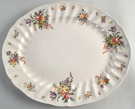 Old Leeds Spray 17" Oval Serving Platter