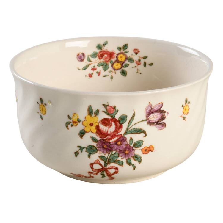 Old Leeds Spray Cranberry Bowl