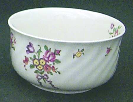 Old Leeds Spray Cranberry Bowl