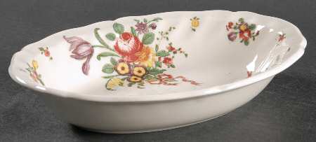Old Leeds Spray 8" Oval Vegetable Bowl