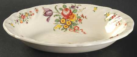 Old Leeds Spray 9" Oval Vegetable Bowl