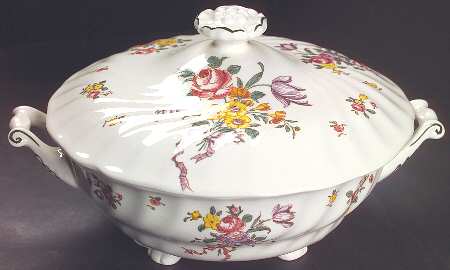 Old Leeds Spray Round Covered Vegetable