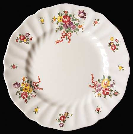 Old Leeds Spray Salad Plate