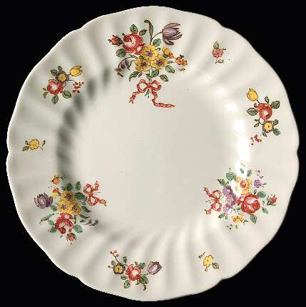 Old Leeds Spray Bread & Butter Plate