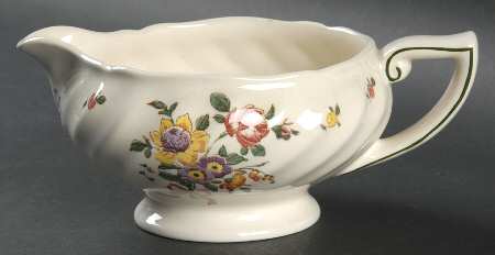 Old Leeds Spray Gravy Boat