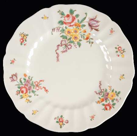 Old Leeds Spray Dinner Plate