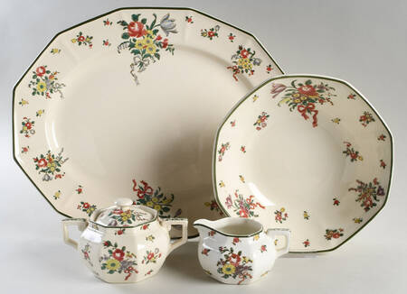 Old Leeds Spray 5 Piece Hostess Set