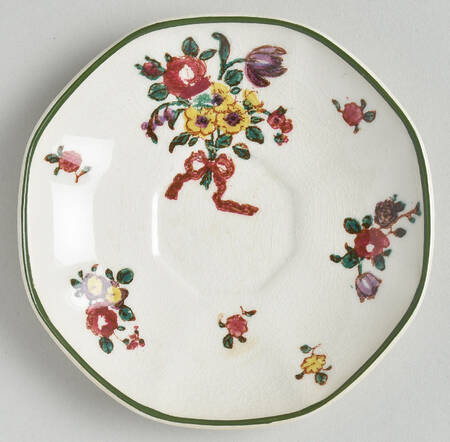 Old Leeds Spray Saucer for Demitasse Cup