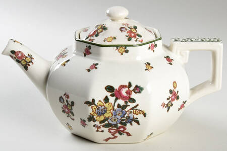 Old Leeds Spray Small Teapot & Lid