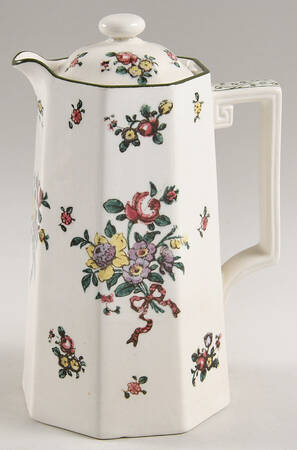 Old Leeds Spray Hot Water Jug & Lid by Royal Doulton