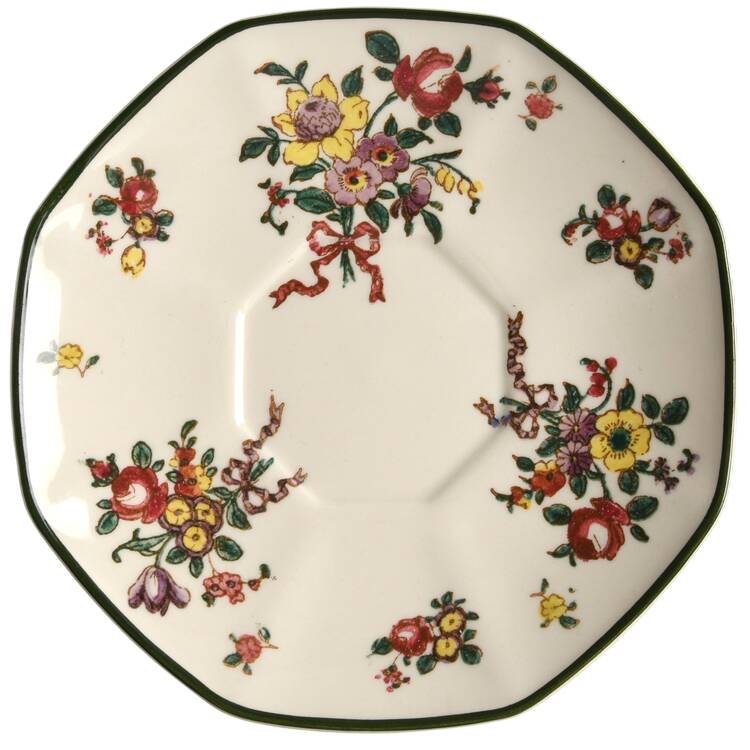 Old Leeds Spray Saucer for Cream Soup Bowl