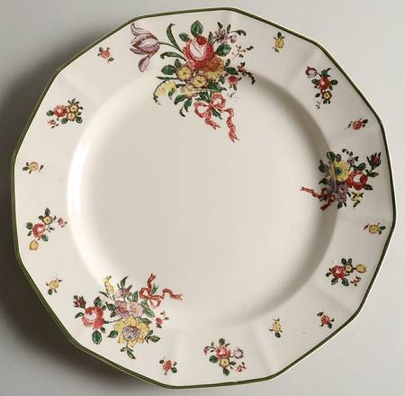 Old Leeds Spray Large Dinner Plate