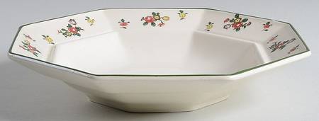 Old Leeds Spray Muffin Dish No Lid