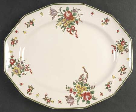 Old Leeds Spray 13" Oval Serving Platter
