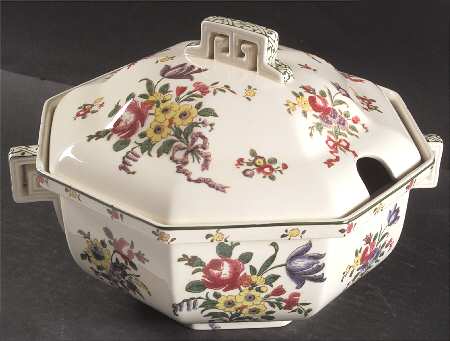 Old Leeds Spray Tureen &  Lid
