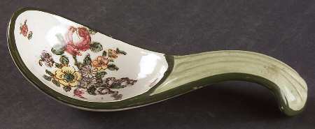 Old Leeds Spray Solid China Ladle