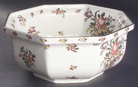 Old Leeds Spray 9" Salad Serving Bowl