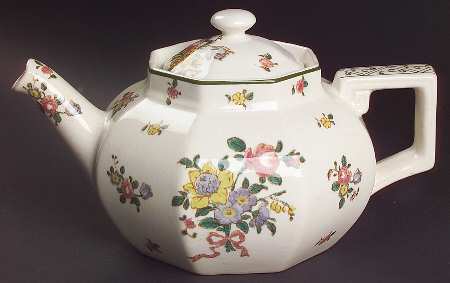 Old Leeds Spray Mini Teapot & Lid