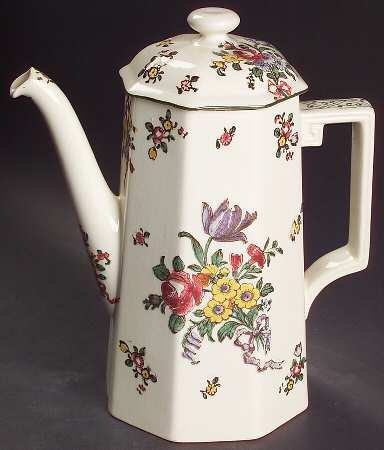 Old Leeds Spray Coffee Pot & Lid
