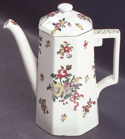Old Leeds Spray Small Coffee Pot & Lid