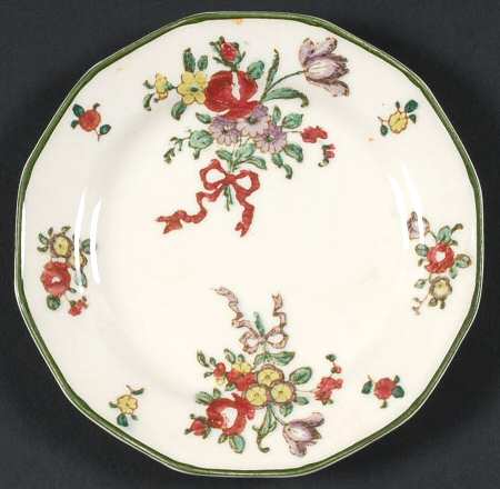 Old Leeds Spray Small Bread & Butter Plate