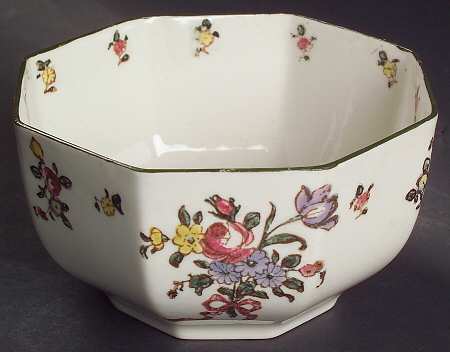 Old Leeds Spray Cranberry Bowl