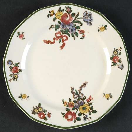 Old Leeds Spray Bread & Butter Plate