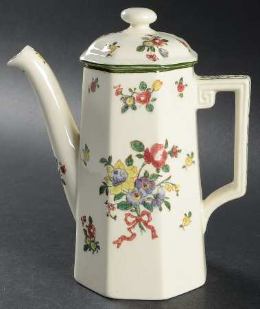 Old Leeds Spray Small Coffee Pot & Lid