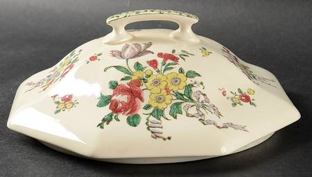 Old Leeds Spray Lid for Round Vegetable