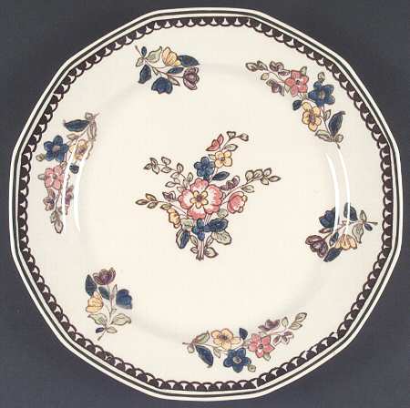 Old Leeds Spray Dinner Plate