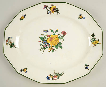 Old Trentham Sprays 14" Oval Serving Platter