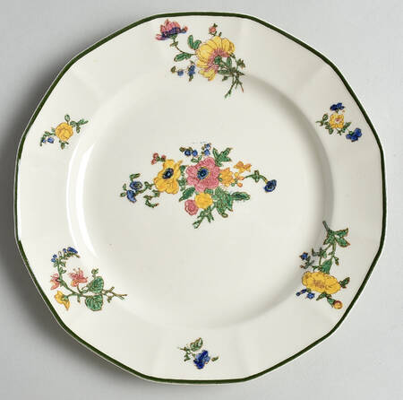 Old Trentham Sprays Luncheon Plate