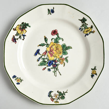 Old Trentham Sprays Luncheon Plate