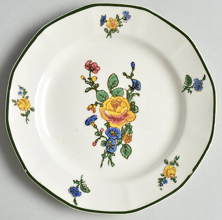 Old Trentham Sprays Bread & Butter Plate