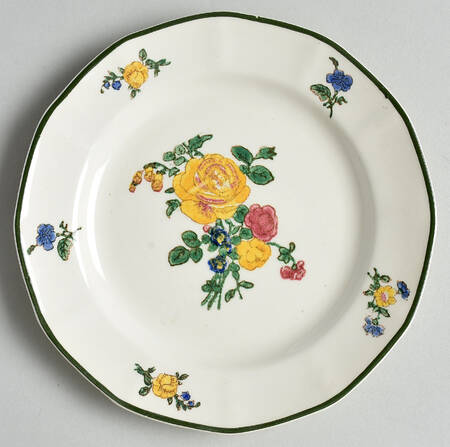 Old Trentham Sprays Bread & Butter Plate