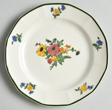 Old Trentham Sprays Bread & Butter Plate