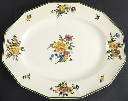 Old Trentham Sprays 15" Oval Serving Platter