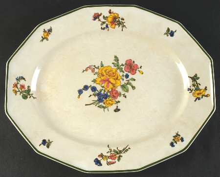 Old Trentham Sprays 13" Oval Serving Platter