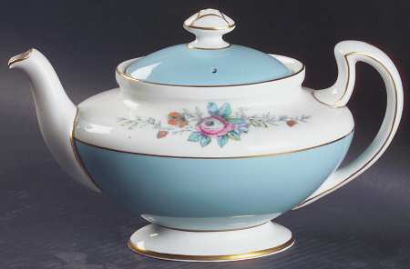 Old Westbury Blue Teapot & Lid