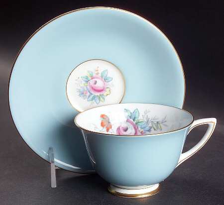 Old Westbury Blue Footed Cup & Saucer Set