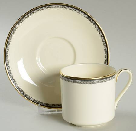 Olympia Flat Demitasse Cup & Saucer Set