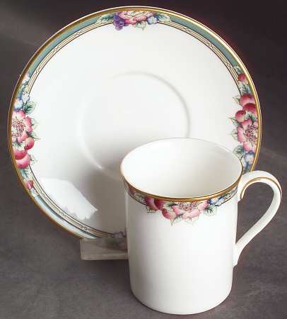 Orchard Hill Flat Demitasse Cup & Saucer Set
