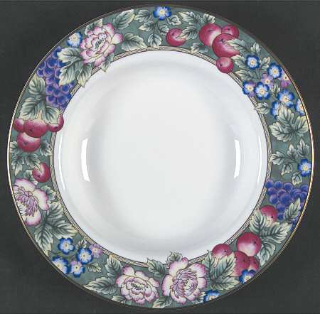 Orchard Hill Large Rim Accent Soup Bowl