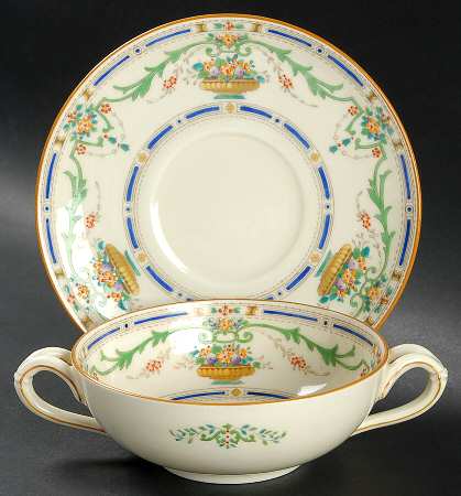 Ormonde Flat Cream Soup Bowl & Saucer Set
