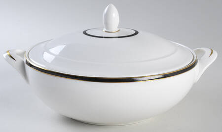 Oxford Black Oval Covered Vegetable