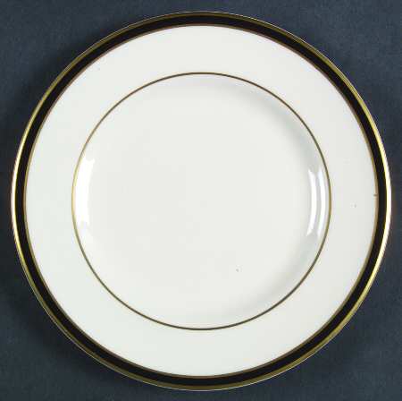 Oxford Black Bread & Butter Plate