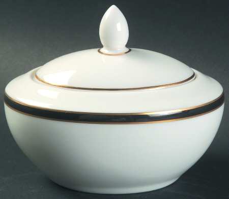 Oxford Black Sugar Bowl & Lid